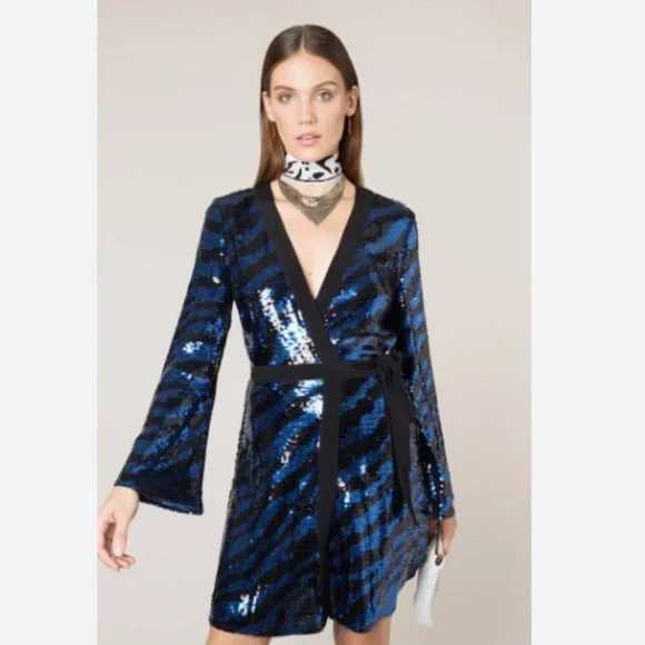 sequin rixo dress RIXO x Laura Jackson Daisy Velvet Trimmed Sequin Crepe Midi Maxi Dress S